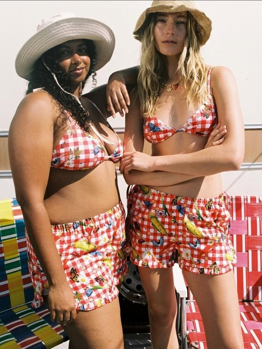 Lisa Says Gah Agatha Short In Garden Critter Gingham Size XL - Picture 2 of 10
